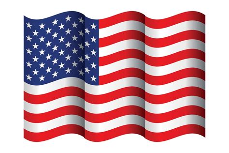 Flag Of Usa Flag Of The Usa Vector Page Symbol For Web Site Design