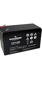 Tecnoware Batteria Ermetica al Piombo 12 V Capacità 5 Ah per UPS