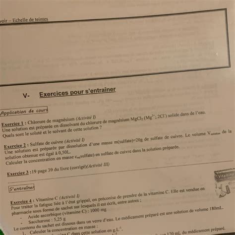 Aider Moi Svpp Bonsoir Jai Lexercice 1 Et 2 En Physique Niveau