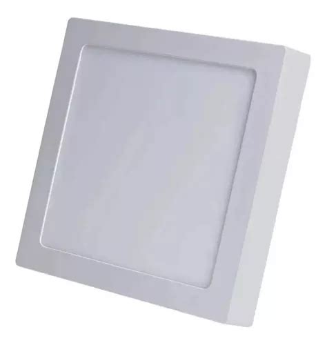 Luminária Plafon Led De Teto Avant Painel Quadrado Sobrepor 18w 100v