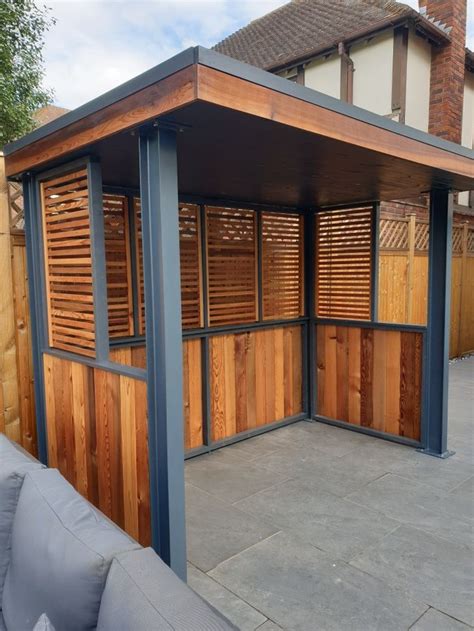 Bespoke Cedar Bbq Shelter Outdoor Garden Rooms Backyard Patio