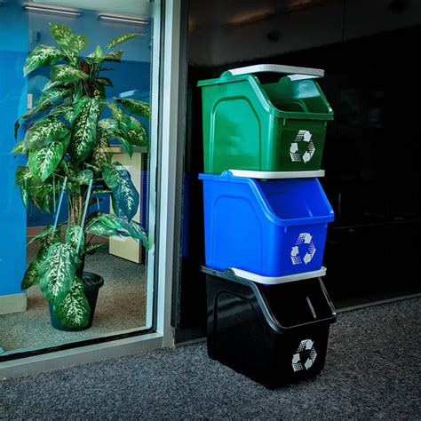 Stacking Recycling Containers Stackable Recycle Bin For Sale Trash