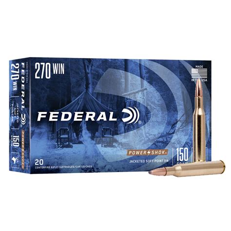 Federal Power Shok 270 Win 150 Gr 20 Rounds