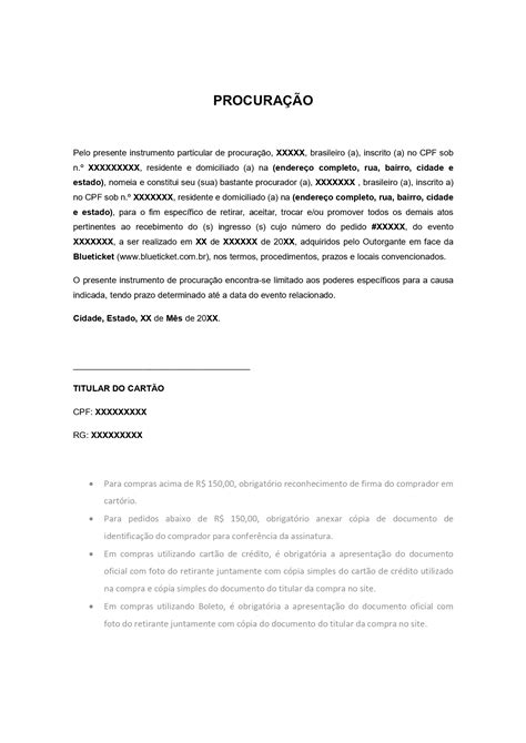 Pdf Modelo De Procuracao Brarquivosmodelo