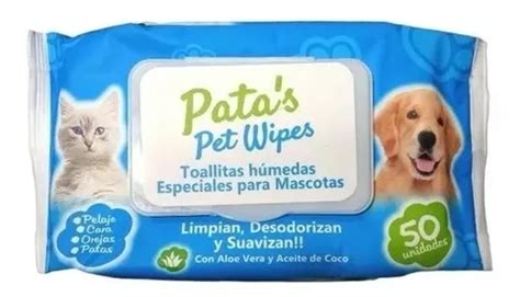 Toallitas Húmedas Perros Gatos Mascota X 50 Pata s Pet Wipes