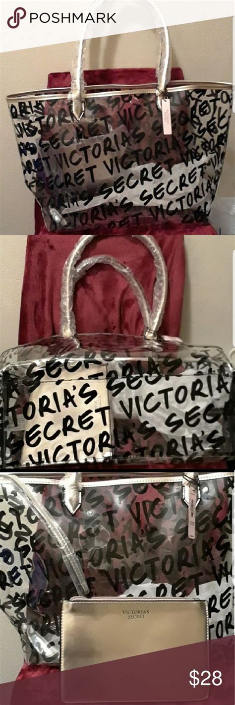 Brand New Victorias Secret Tote Bag Victorias Secret Tote Bag With Metallic Handles Brand New