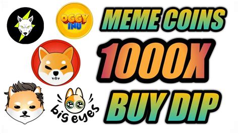 TOP BEST MEME COINS TO BUY IN THIS DIP 1000X POTENTIAL MEME CRYPTO