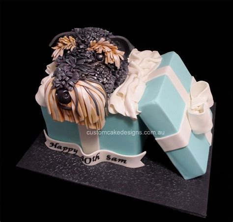 Pet Schnauzer Birthday Cake - Cake by Custom Cake Designs - CakesDecor