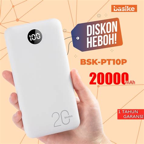 Power Bank 20000 MAh 10000 MAh Powerbank Dual USB Output 2 Input LED