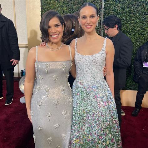 Natalie Portman Red Carpet Glam And Sustainable Swag At Golden Globes 2024