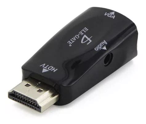 Adaptador Convertidor Hdmi A Vga 1080p Con Audio Plug 3 5mm Mercadolibre