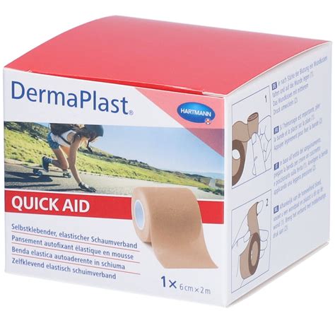 HARTMANN Dermaplast Quick Aid Wundabdeckverband 6 Cm X 2 M Beige 1 St