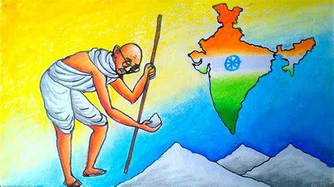 Gandhi Salt March Sketch