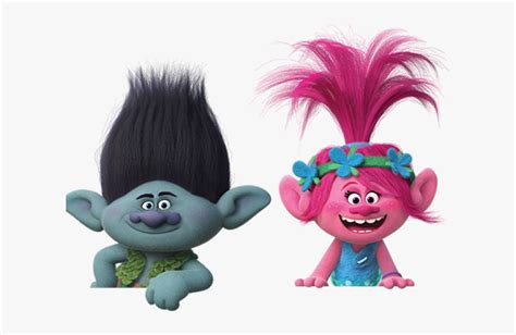 Transparent Trolls Clipart - Princess Poppy And Branch, HD Png Download - kindpng