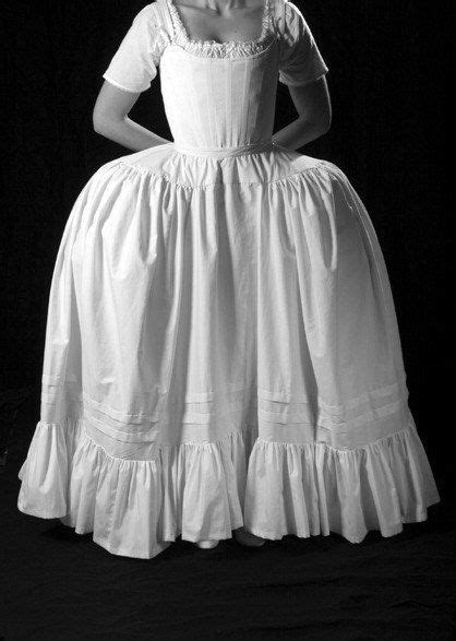 18th Century Marie Antoinette Petticoat White Off White Customall