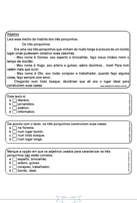 10 Atividades Com Locução Adjetiva Para Imprimir Online Cursos Gratuitos Locução Adjetiva