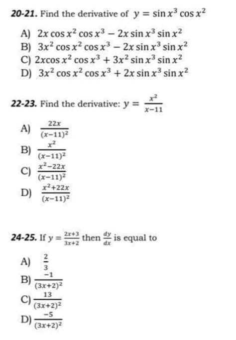 Answered Find The Derivative Of Y Sin X³ Cos Bartleby