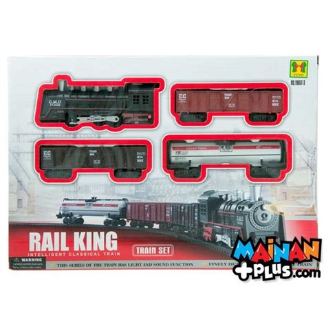 Jual Mainan Kereta Api Rail King Merah Gerbong Tambang Bonus