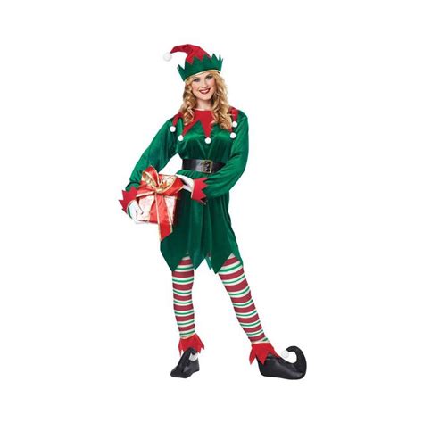 Halloween California Costumes Christmas Elf Adult Costume Large X