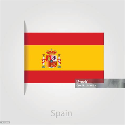 Ilustración De Bandera Española Ilustración Vectorial Y Más Vectores