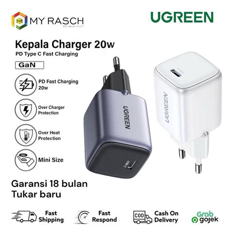 Jual Ugreen Kepala Charger Nexode Gan Fast Charging Pd W Mfi