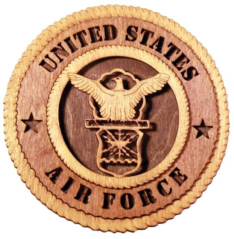 Rustic Style Wood Plaque US Air Force Old Style