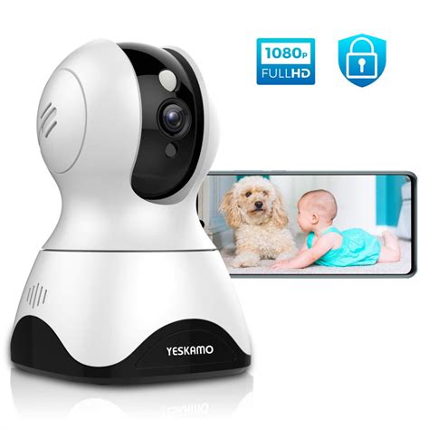 Yeskamo Dog Camera Pet Monitor 1080p Hd Home Wifi Security Camera Wireless