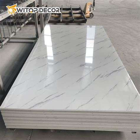 Professional Maker Factory Marble Alternative Emboss Ceiling Panel PVC