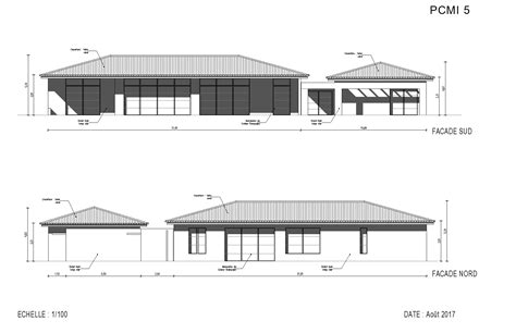 Dp4 Plan Des Facades Et Des Toitures Idées de décoration