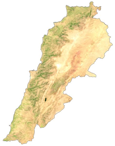 Lebanon Map - Cities and Roads - GIS Geography