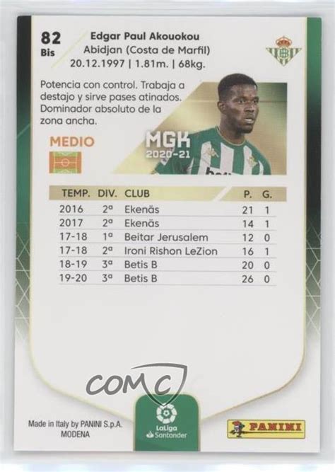 Panini Megacracks Mgk La Liga Blatt Bis Paul Akouokou Bis