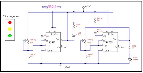 Control Circuit Diagram For A Traffic Light Traffic Light Sy