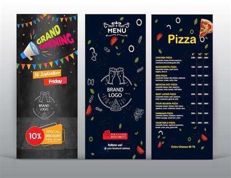 Premium Vector Restaurant Menu Card Design Template