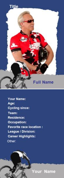 MyTradingCards.com - Make Your own Biking Cards