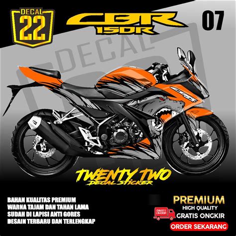 Jual Decal Sticker Striping CBR 150 Facelift Fullbody Dekal Stiker