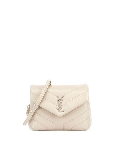 V3QHK Saint Laurent Loulou Monogram Mini V Flap Calf Leather Crossbody