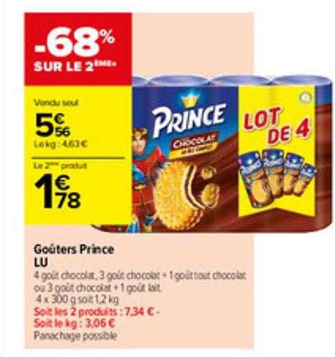 Offre Go Ters Prince Lu Chez Carrefour Contact