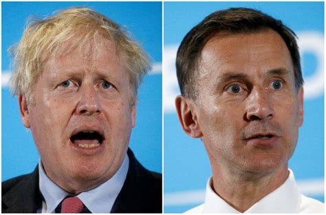 Tory Leadership Vote Boris Johnson And Jeremy Hunt…