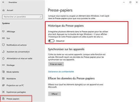 Windows Ou Comment Acc Der Lhistorique Du Presse Papier