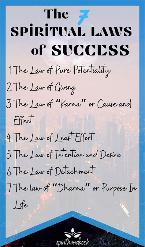 The 7 Spiritual Laws Of Success By Deepak Chopra Spirithandbook