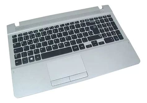 Teclado Para Notebook Samsung Np270e5e Np270e5g Top Cover Cor Cinza