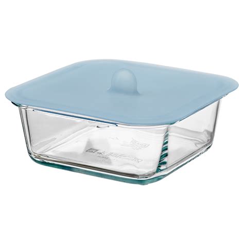 Ikea 365 Food Container With Lid Square Glasssilicone 600 Ml Ikea Eesti