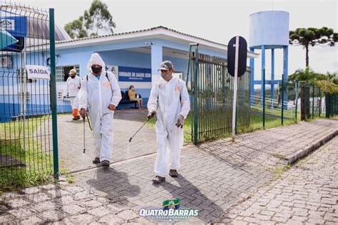 Quatro Barras Inicia Etapa De Desinfec O Das Unidades De Sa De E