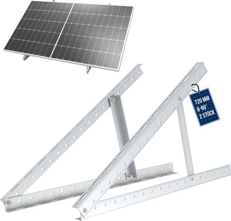 NuaSol Halterung für Solarpanel Aufständerung bis 118 cm Flachdach PV