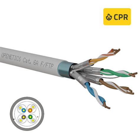 Cable Cat 6A F FTP rígido Lszh Cca s1a d1 a1 Ingesdata Networks