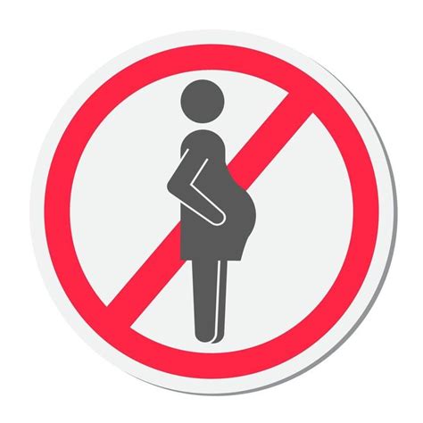 Icono De Ilustraci N Vectorial No Para Mujeres Embarazadas Prohibido