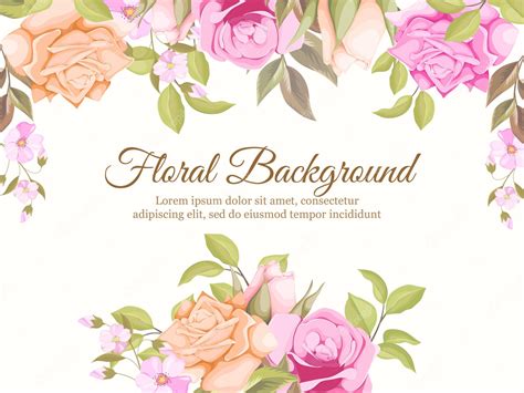 Premium Vector | Floral Concept Wedding Background