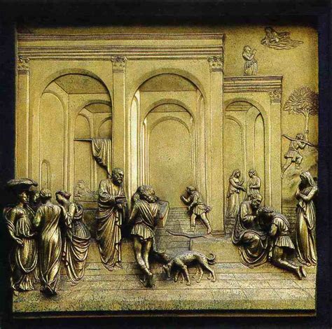 Ghiberti Isaac And His Sons From Gates Of Paradise East Doors