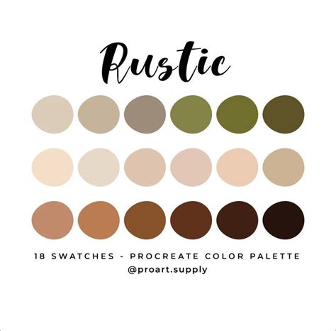 The Swatches And Procreate Color Palette For Browse