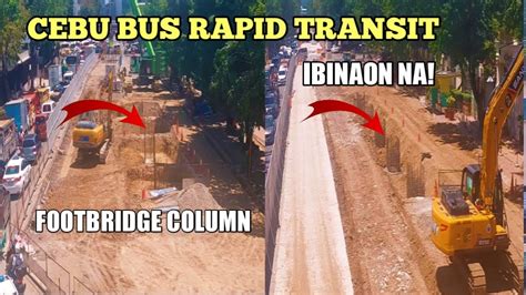 Cebu Bus Rapid Transit Ibinaon Na Footbridge Column BRT Terminal